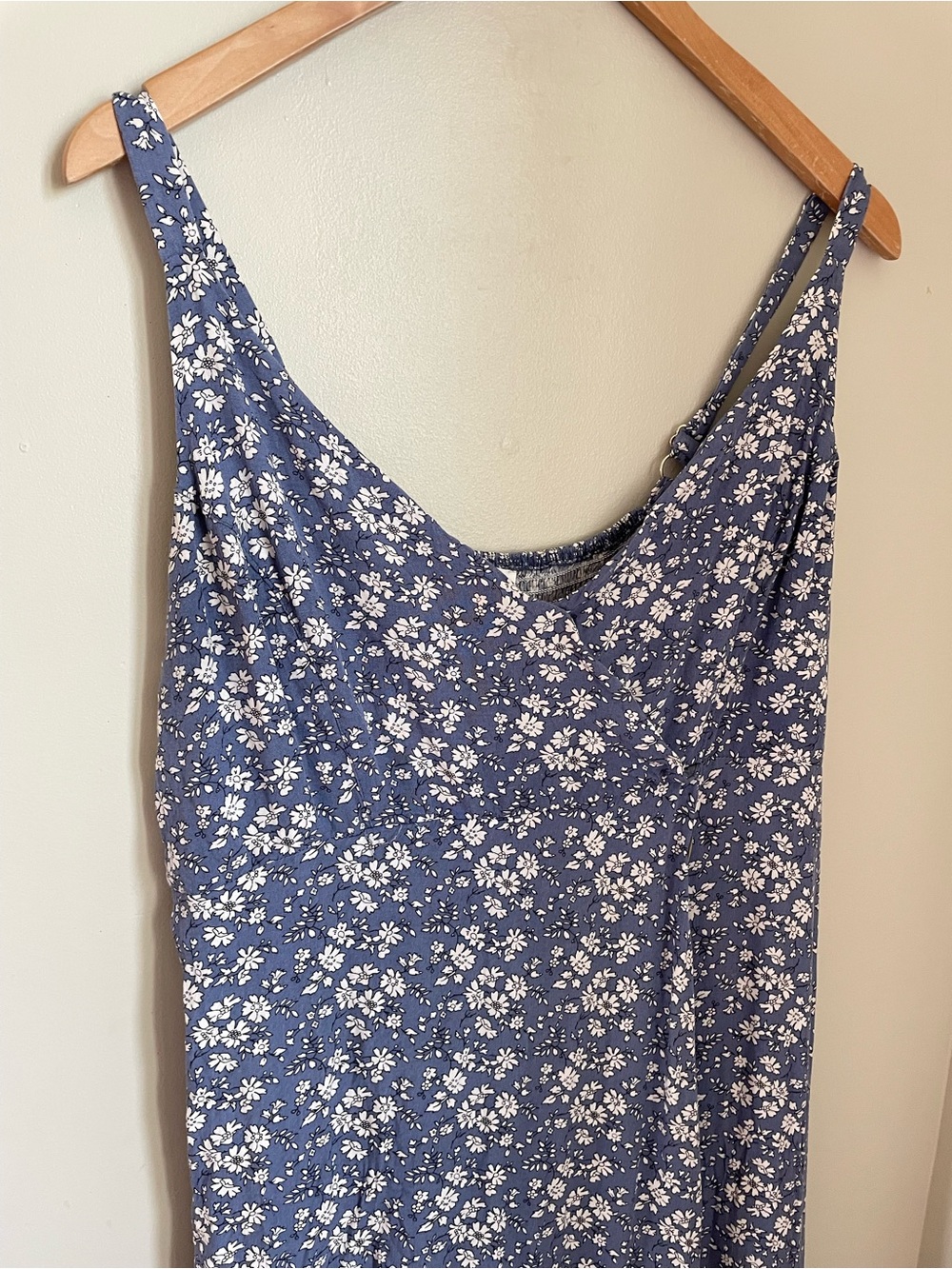 Heartloom Floral Faux-Wrap Midi Dress XL Cottagecore Coastal Vacation Summer - Picture 3 of 12